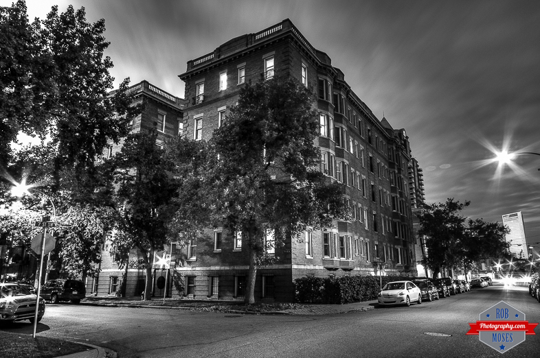 YYC brick pre war apartment building condos black white - Rob Moses Photography - Vancouver Seattle Calgary Photographer Photographers Native American Famous Tlingit Ojibawa Top Popular Best Good Canadian Awesome Lifestyle