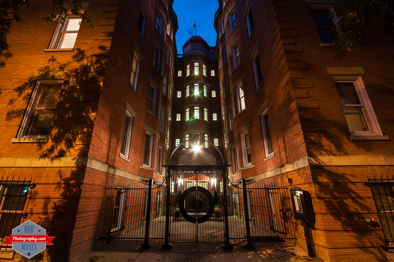 YYC brick pre war apartment building condos ultra wide angle - Rob Moses Photography - Vancouver Seattle Calgary Photographer Photographers Native American Famous Tlingit Ojibawa Top Popular Best Good Canadian Awesome Lifestyle